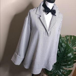 H&M striped long sleeved blouse